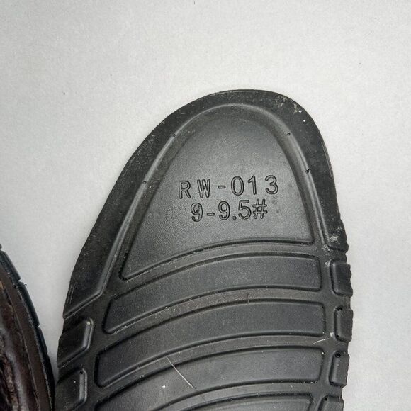 Red Wing Men's Size 9 Brown Leather Steel Toe Lace Up Work Shoes - Picture 12 of 12